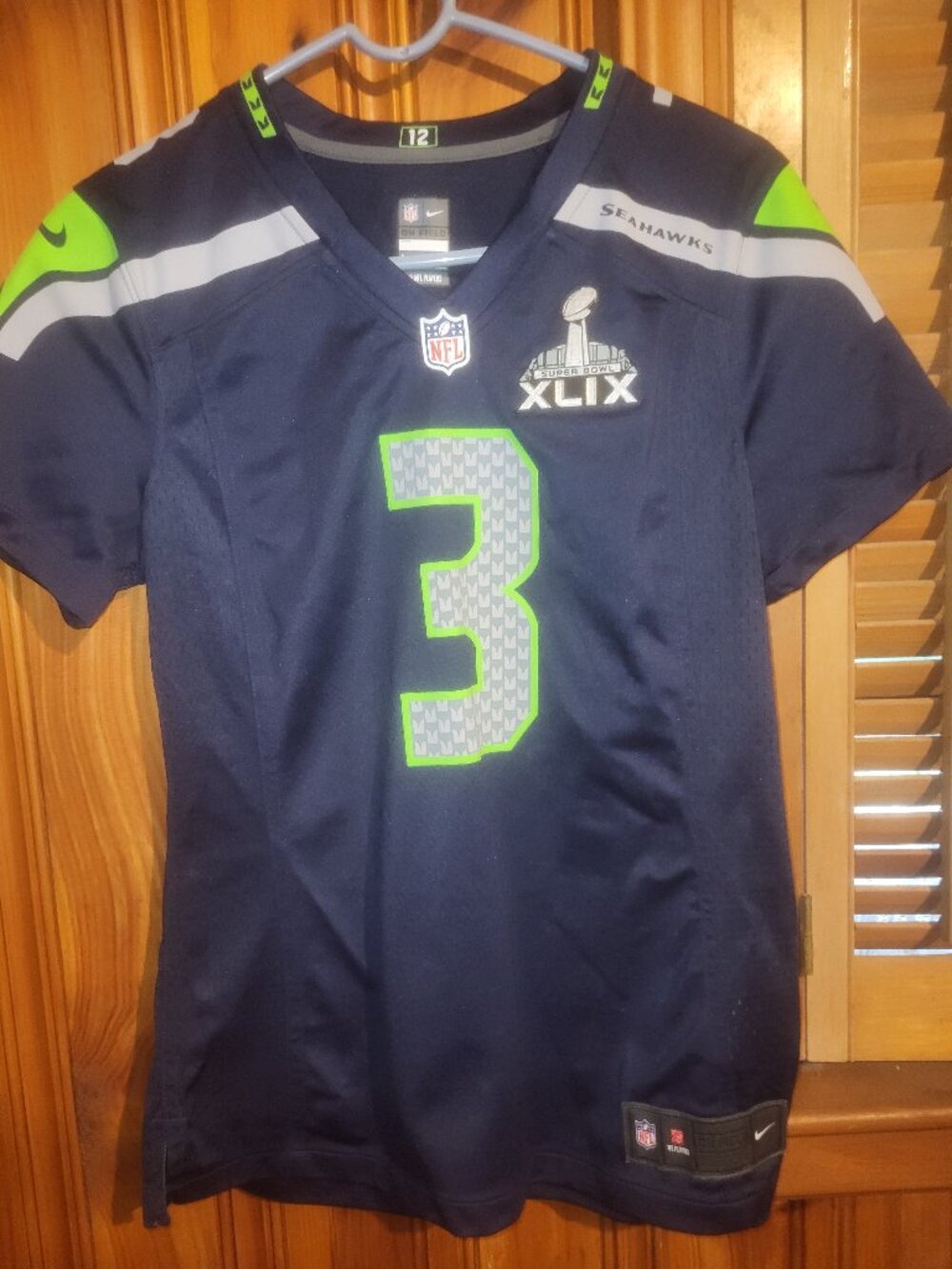 NFL Superbowl 49 Seahawks Russell Wilson Jersey (Women's)